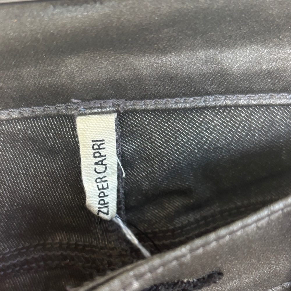 Rag & Bone Coated Shiny Silver Super Skinny Ankle Zipper Jeggings sz 28 - Picture 3 of 9